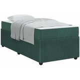 vidaXL Konstrukcija postelje Temno zelena 90 x 190 cm blago, (5000126625) | Shoptok.si