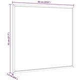 vidaXL Tabla iz plute z okvirjem iz masivnega borovega lesa 60x55 cm | Shoptok.si