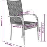  Vrtna jedilna garnitura 7-delna črna, (20673819) | Shoptok.si