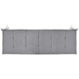  Jastuk za vrtnu klupu sivi 150 x 50 x 3 cm od tkanine Oxford | shoptok.hr