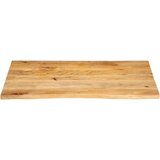 Stolna ploča sa živim rubom 100x80x2 5cm od masivnog drva manga | shoptok.hr