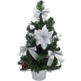 Molarem Home Umjetno božićno drvce u posudi – 40 cm sa srebrnim ukrasima | shoptok.hr