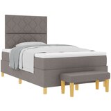 vidaXL krevetna podloga s madracem i klupom Taupe 120x200 cm Tkanina Cijene