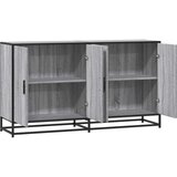 vidaXL Komoda Siva Sonoma 134x35x76 cm Konstruirano drvo | shoptok.hr