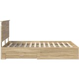  Konstrukcija postelje Sonoma hrast 140 x 190 cm Konstruiran les, (5000103176) | Shoptok.si