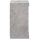  Komoda s LED svjetlima siva boja betona 60,5x37x67 cm | shoptok.hr
