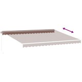 Tenda na ručno uvlačenje smeđa 450 x 350 cm | shoptok.hr