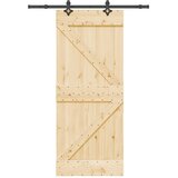  Klizna vrata NARVIK Prirodna i crna 85 x 210 cm (152,5 cm) | Eponuda.com