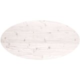  Ploča za stol bijela 110x55x2 5 cm od masivne borovine ovalna | shoptok.hr