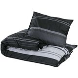  Set posteljine za poplun crno-bijeli 240 x 220 cm pamučni | shoptok.hr