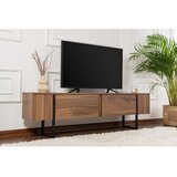 Kalune Design TV omarica v orehovem dekorju v temni naravni barvi 180x50x29,5 cm Serenity – | Shoptok.si