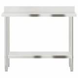  Kuhinjski radni stol 110 x 55 x 93 cm od nehrđajućeg čelika | Eponuda.com