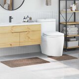  Set prostirki za kupatilo s protukliznom podlogom 2 pcs Smeđa | shoptok.hr