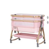 Chipolino kolijevka s bočnom stranicom na spuštanje Charisma Powder Pink/Wood | shoptok.hr