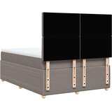  Krevet s oprugama i madracem smeđesivi 140x200 cm tkanina | shoptok.hr