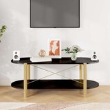 Stolić za kavu crni 110 x 48 x 40 cm od konstruiranog drva | shoptok.hr