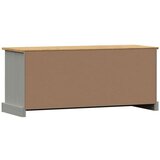  Klupa za cipele VIGO siva 106 x 35 x 40 cm od masivne borovine | shoptok.hr