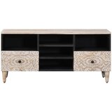 TV ormar s ladicama Bijelo 100 x 33,5 x 46 cm Čvrsto drvo manga | Eponuda.ba