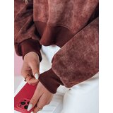 DStreet Bluza damska oversize tie-dye z sercem DESSER bordowa | Shoptok.si