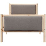  konstrukcija postelje z vzglavjem taupe 100 x 200 cm blago, (5000084698) | Shoptok.si