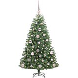 vidaXL Umetno Zložljivo Božično Drevo Zelena 120 cm PVC in kovina | Shoptok.si