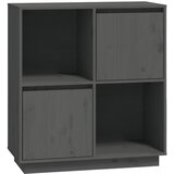Maison Chic Komoda - Predalnik siva 74x35x80 cm trdna borovina, (21715766) Cene