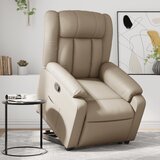 Maison Chic Naslanjač - Relax naslanjač s funkcijo vstajanja kapučino barve umetno usnje, (22040234) | Shoptok.si