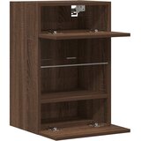  Zidni ormarići s LED svjetlima za TV 2 kom boja smeđeg hrasta 40x30x60,5 cm | shoptok.hr