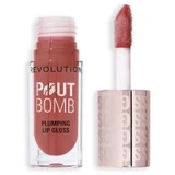 Revolution glos za ustnice - Pout Bomb Plumping Gloss - Melba Warm Peach