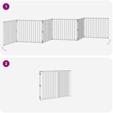  Vrata za pse 6 pcs Crna 100 x 80 cm Cinkani čelik | shoptok.hr