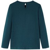 Dječja majica dugih rukava tamnozelena 116 | shoptok.hr