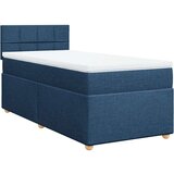 Krevet s oprugama i madracem plavi 90 x 200 cm od tkanine | shoptok.hr