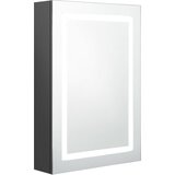 Maison Chic LED Kopalniška omarica - Kopalniški kabinet z ogledalom siva 50x13x70 cm, (21794570) Cene