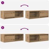 vidaXL TV ormarić boja artisian hrast 80x31x25,5 cm konstruirano drvo | shoptok.hr