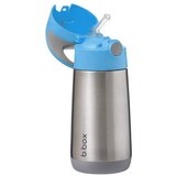 b.box termovka za pitje s slamico 350 ml – modra/siva | Shoptok.si