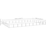  Kavez za pse srebrni 60 m² čelični | shoptok.hr