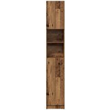 vidaXL Kopalniška omarica starinski les 32x25,5x190 cm iverna plošča | Shoptok.si