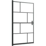 Pregrada za tuš ESG 80 x 140 cm crna | shoptok.hr