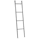 ZELLER Lestev za obešanje brisač (prib. 38 x 2 x 176 cm, kovina, črne barve) | Shoptok.si