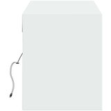 vidaXL Zidni TV ormarić s LED svjetlima bijeli 140x31x38 cm | shoptok.hr