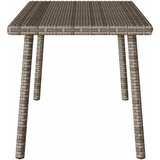  Vrtni stolić za kavu pravokutni sivi 80x40x37 cm poliratan | shoptok.hr