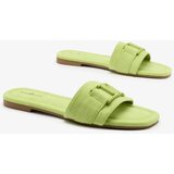 Resti Royalfashion Neon green women's flip-flops with buckle Rydr | ePonuda.com