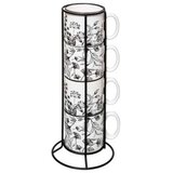  SG šalice 4/1 na stalku 12x12x32cm porculan bijele | shoptok.hr