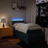 vidaXL Krevet s oprugama i madracem plavi 90 x 200 cm od tkanine | shoptok.hr
