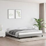 The Living Store Posteljni okvir brez vzmetnice svetlo siv 160x200 cm blago - Posteljni Okvir, (21527176) | Shoptok.si