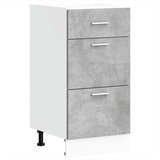vidaXL donji dio ormarića beton sivi 40x46x81,5 cm konstruirano drvo | shoptok.hr