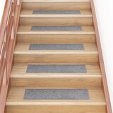 vidaXL samoljepljivi otirači za stepenice 15 kom 76x20 cm svjetlosivi Cijene