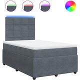  Krevet box spring s madracem tamnosivi 120 x 190 cm baršun | shoptok.hr