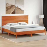 vidaXL Vzglavje voščeno rjava 180 cm trdna borovina | Shoptok.si