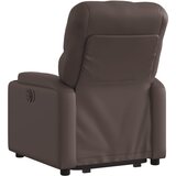  Naslonjač na podizanje od umjetne kože smeđi | shoptok.hr